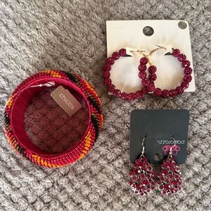 NWT! Pink Jewelry Set